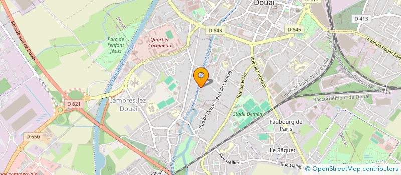 localisation de l'entreprise SCI LES RIVES DE SENSEE à DOUAI