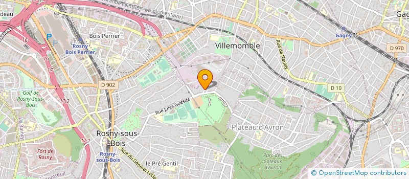 localisation de l'entreprise SCI LES RIVES DU BON NANT à ROSNY-SOUS-BOIS