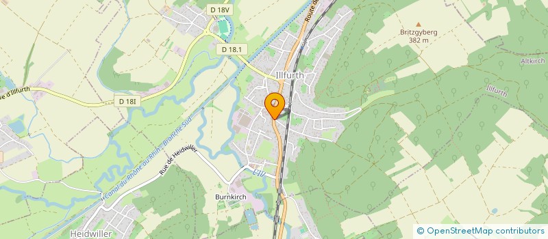 localisation de l'entreprise SCI LES RIVES DU CANAL  ILLFURTH