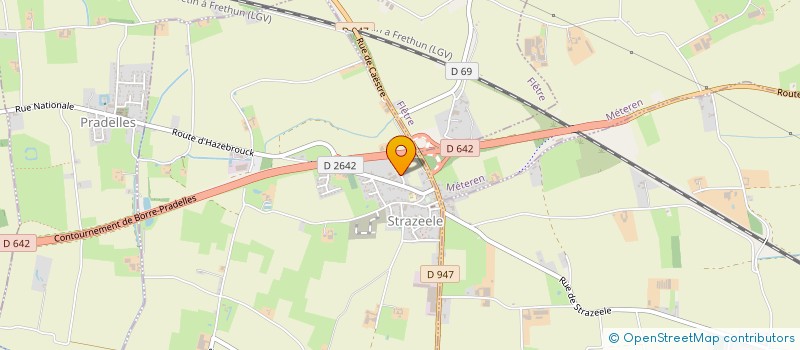 localisation de l'entreprise SCI LES RIVES DU LAC  STRAZEELE