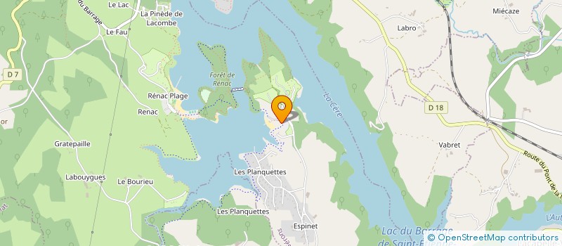 localisation de l'entreprise SCI LES RIVES DU LAC à SAINT-GERONS
