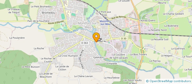 localisation de l'entreprise SCI LES RIVES DU MEU  MONTFORT-SUR-MEU