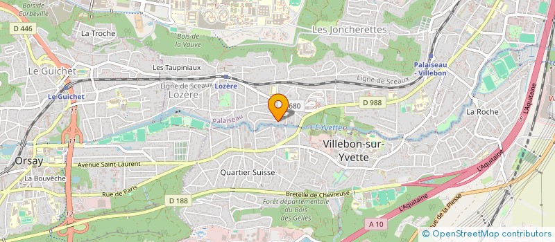 localisation de l'entreprise SCI LES RIVETTES à PALAISEAU