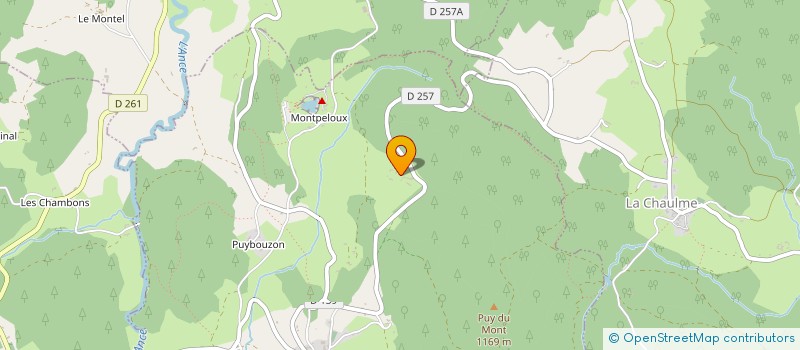 localisation de l'entreprise SCI LES RIVIERES  SAILLANT