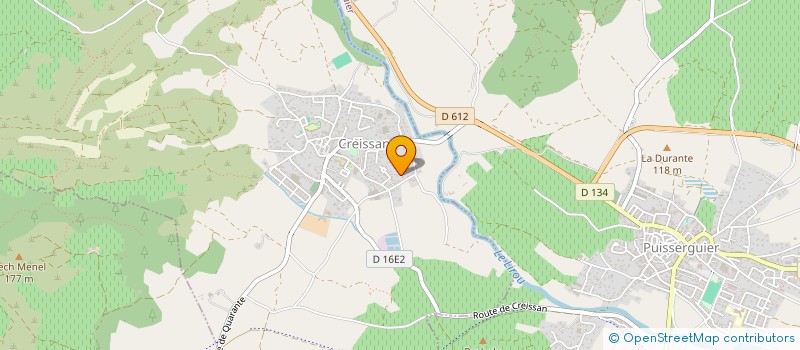 localisation de l'entreprise SCI LES RIVIERES  CREISSAN