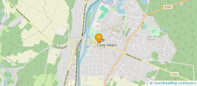 localisation de l'entreprise SCI LES RIVIERES CONTI à ISLE ADAM