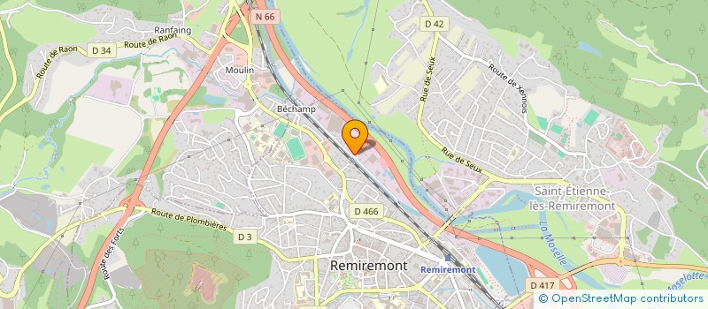 localisation de l'entreprise SCI LES RIVIERES DE TOPAZE  REMIREMONT