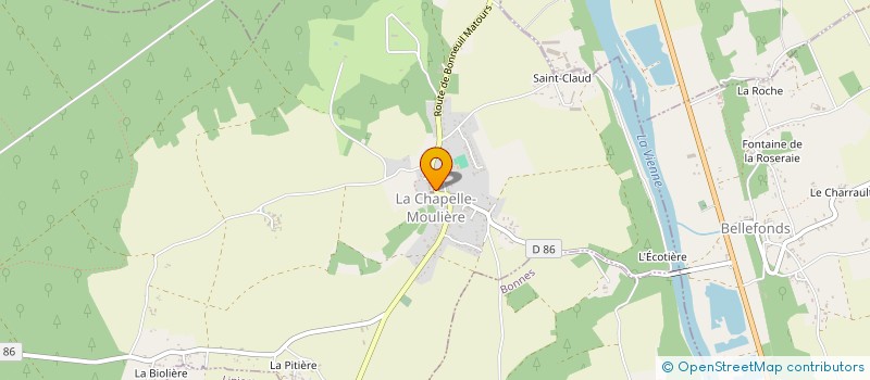 localisation de l'entreprise SCI LES ROBINS  LA CHAPELLE-MOULIERE