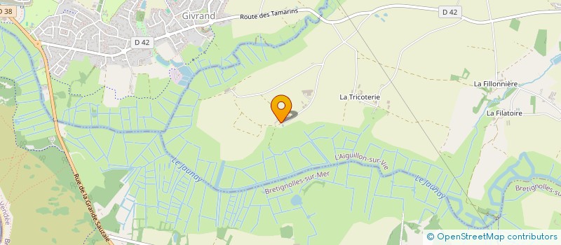localisation de l'entreprise SCI LES ROCHELLES à L'AIGUILLON-SUR-VIE