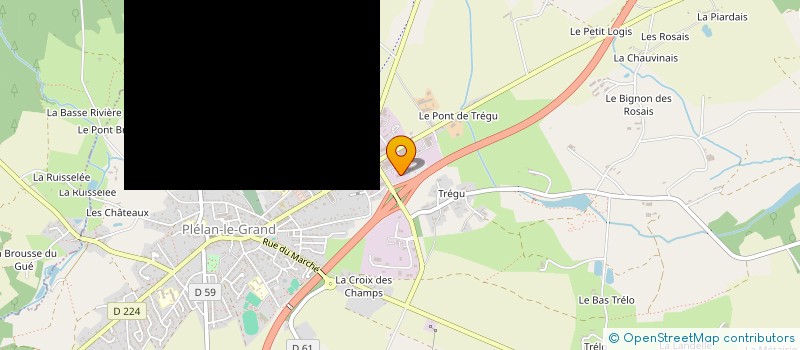 localisation de l'entreprise SCI LES ROCHELLES  PLELAN-LE-GRAND