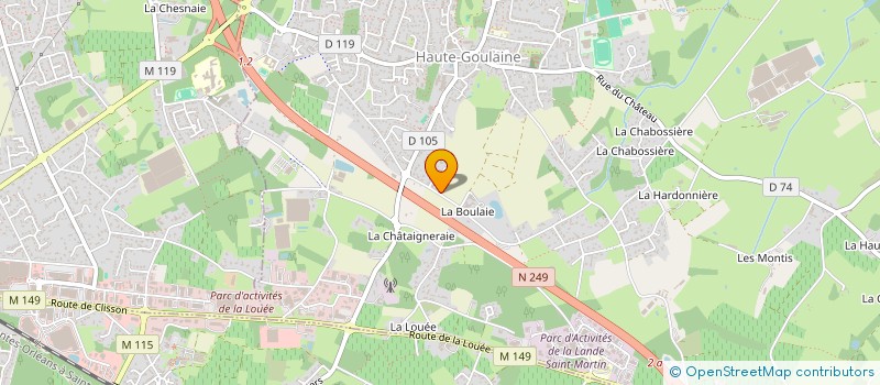 localisation de l'entreprise SCI LES ROCHERS  HAUTE-GOULAINE