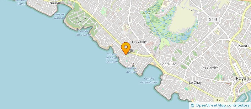 localisation de l'entreprise SCI LES ROCHERS  VAUX-SUR-MER