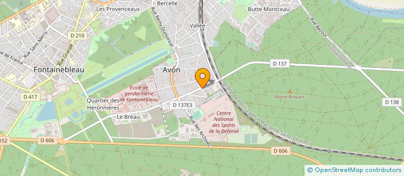 localisation de l'entreprise SCI LES ROCHERS D AVON  AVON