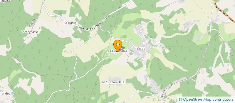 localisation de l'entreprise SCI LES ROCHERS DE BEL AIR à BRANTOME EN PERIGORD