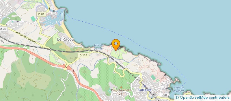 localisation de l'entreprise SCI LES ROCHERS DE PORTEILS à ARGELES-SUR-MER