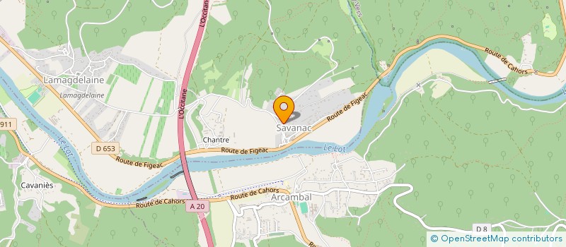 localisation de l'entreprise SCI LES ROCHES  LAMAGDELAINE