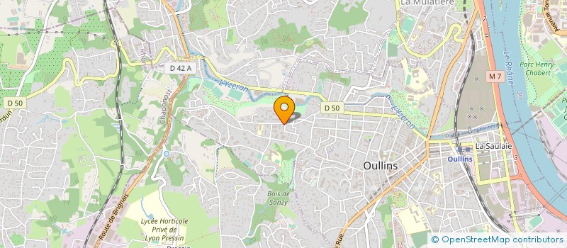 localisation de l'entreprise SCI LES ROCHES  OULLINS-PIERRE-BENITE