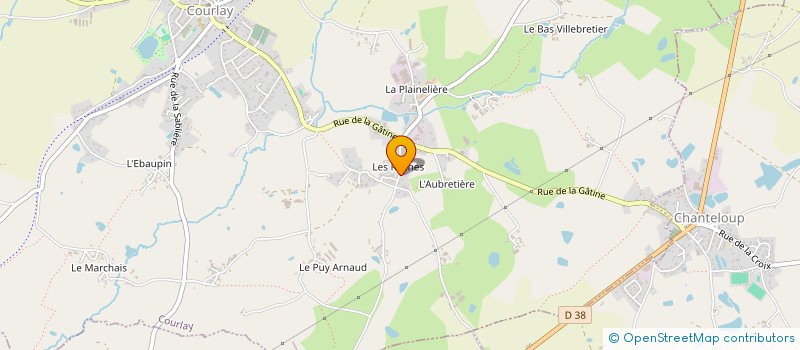 localisation de l'entreprise SCI LES ROCHES  COURLAY