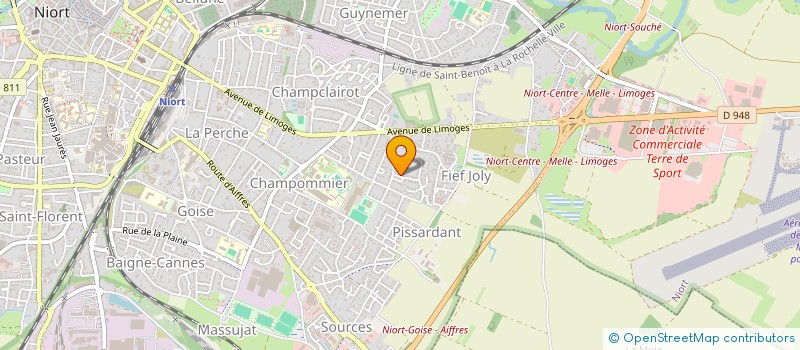 localisation de l'entreprise SCI LES ROCHES à NIORT