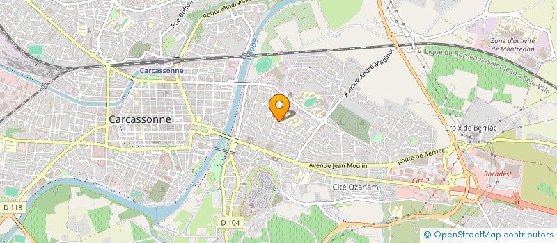 localisation de l'entreprise SCI LES ROCHES à CARCASSONNE