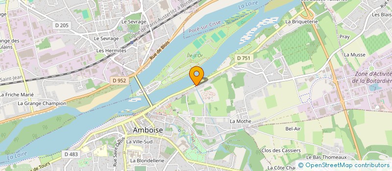 localisation de l'entreprise SCI LES ROCHES  AMBOISE