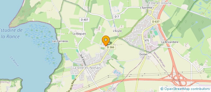 localisation de l'entreprise SCI LES ROCHES  LA VILLE-ES-NONAIS