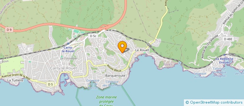 localisation de l'entreprise SCI LES ROCHES  CARRY-LE-ROUET