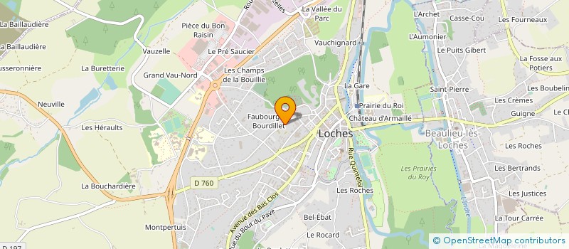localisation de l'entreprise SCI LES ROCHES  LOCHES