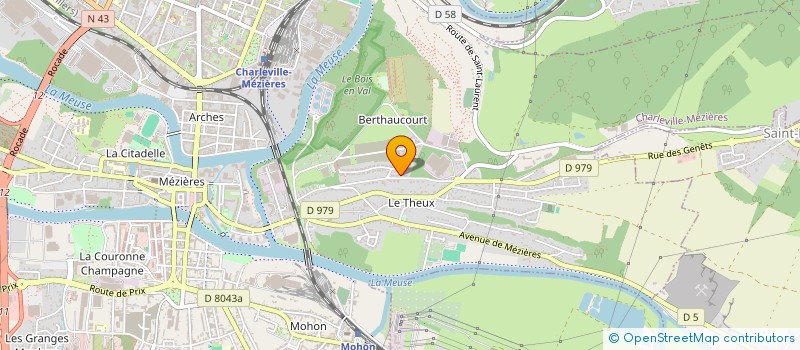 localisation de l'entreprise SCI LES ROCHES à CHARLEVILLE-MEZIERES