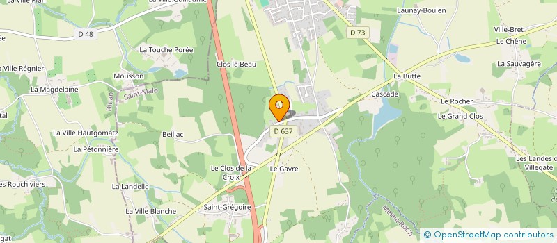 localisation de l'entreprise SCI LES ROCHES  MINIAC-MORVAN