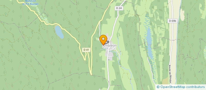 localisation de l'entreprise SCI LES ROCHES  AMBLEON