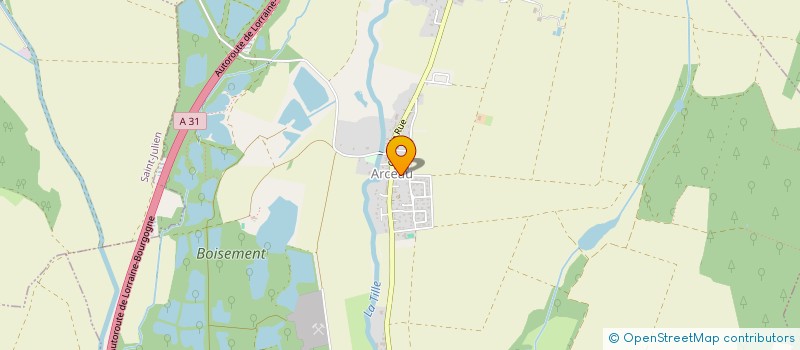 localisation de l'entreprise SCI LES ROCHES  ARCEAU