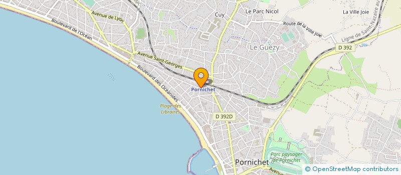 localisation de l'entreprise SCI LES ROCHES BLANCHES  PORNICHET