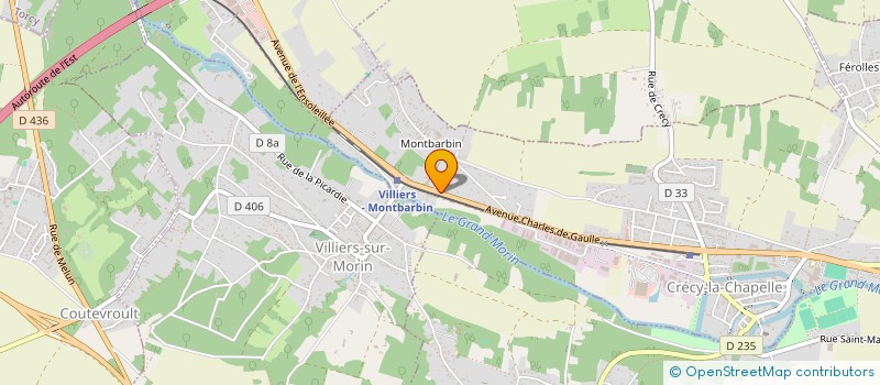 localisation de l'entreprise SCI LES ROCHES CLAIRES  CRECY-LA-CHAPELLE