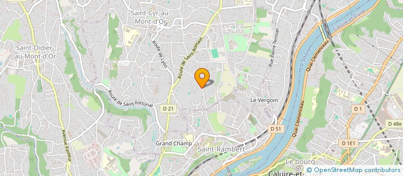 localisation de l'entreprise SCI LES ROCHES DE VILLEFONTAINE  SAINT-CYR-AU-MONT-D'OR