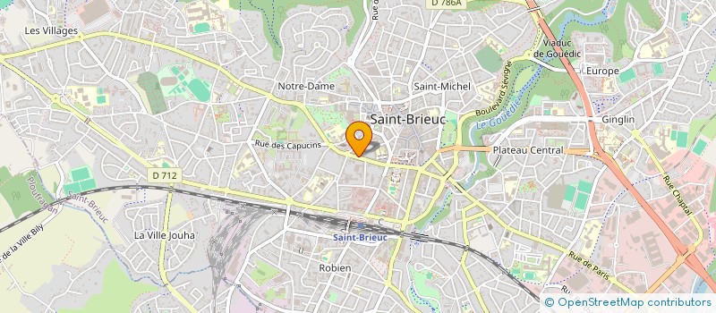 localisation de l'entreprise SCI LES ROCHES DOUVRES  SAINT-BRIEUC