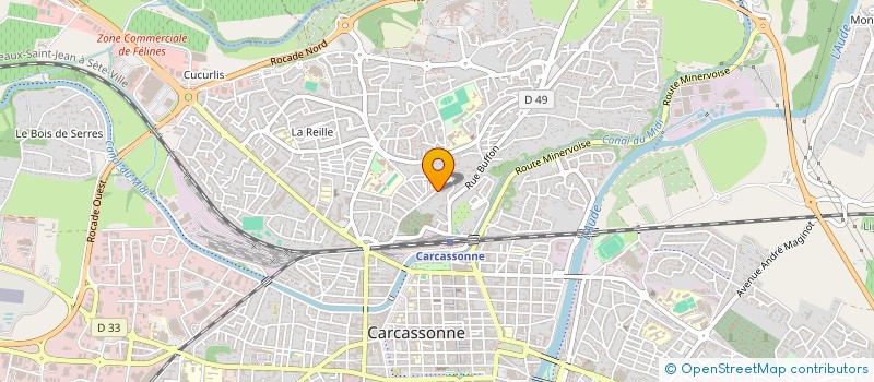 localisation de l'entreprise SCI LES ROCHES GRISES à CARCASSONNE