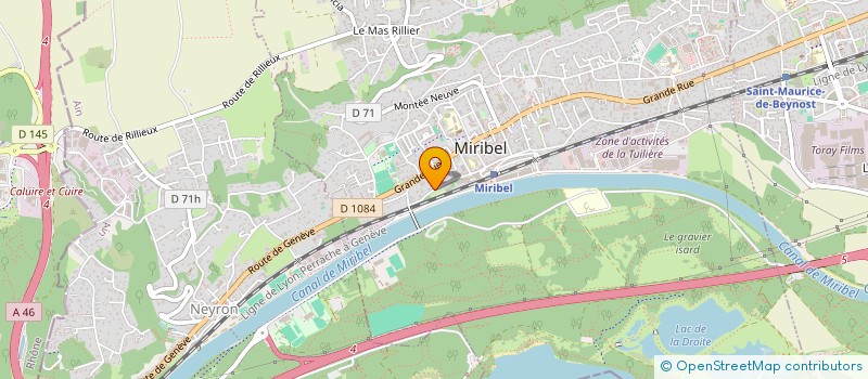 localisation de l'entreprise SCI LES ROCHES II à MIRIBEL