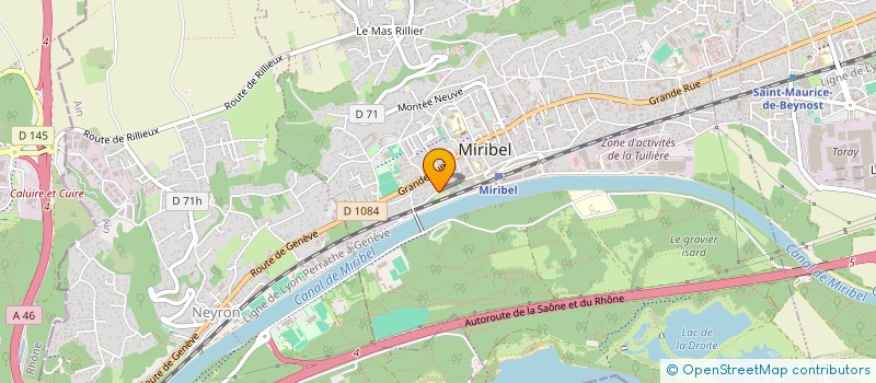 localisation de l'entreprise SCI LES ROCHES III à MIRIBEL