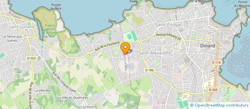 localisation de l'entreprise SCI LES ROCHES MALOUINES  SAINT-LUNAIRE