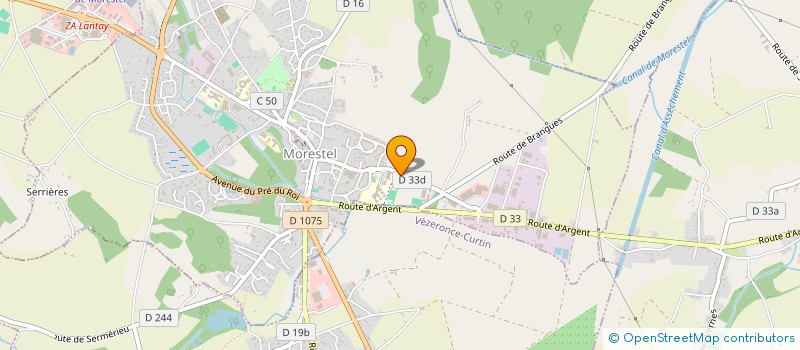 localisation de l'entreprise SCI LES ROCHES NOIRES  MORESTEL