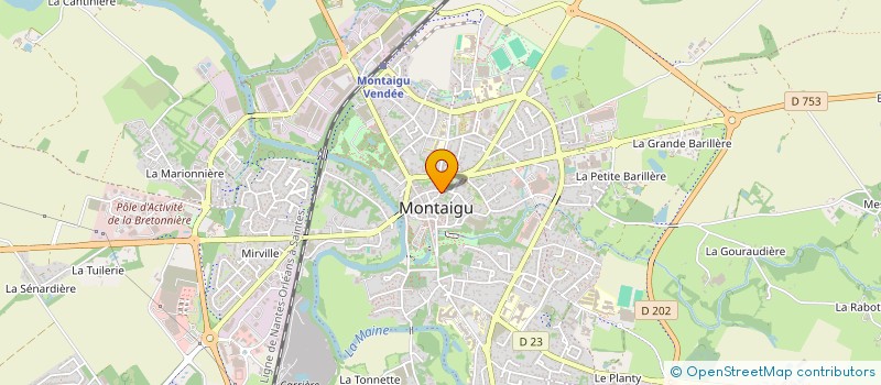 localisation de l'entreprise SCI LES ROCHETTES à MONTAIGU-VENDEE