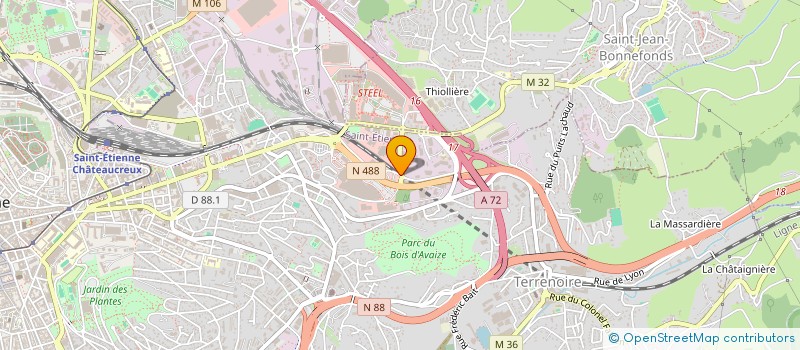 localisation de l'entreprise SCI LES ROCHETTES  SAINT-ETIENNE