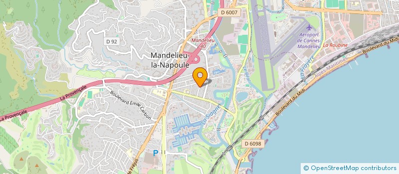 localisation de l'entreprise SCI LES ROCHETTES à MANDELIEU-LA-NAPOULE