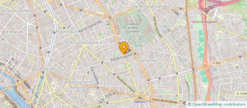 localisation de l'entreprise SCI LES ROCHEUSES  PARIS