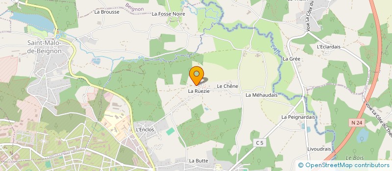 localisation de l'entreprise SCI LES ROCHINOTS  GUER