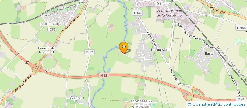 localisation de l'entreprise SCI LES ROCKETTES  MONCEAUX-EN-BESSIN