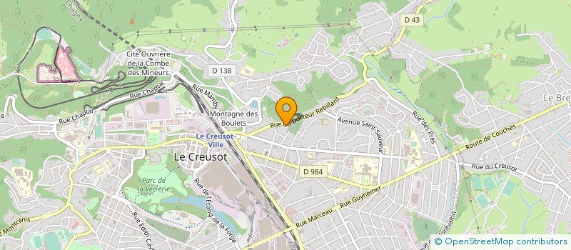 localisation de l'entreprise SCI LES ROCS à LE CREUSOT