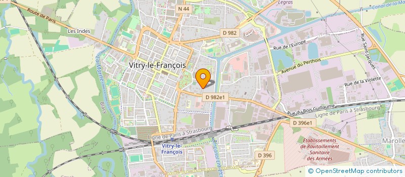 localisation de l'entreprise SCI LES ROCYVO à VITRY-LE-FRANCOIS
