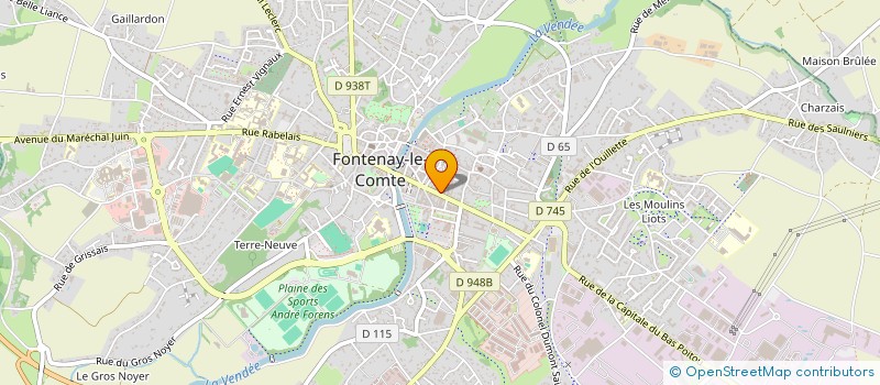 localisation de l'entreprise SCI LES ROIS DE COEUR  FONTENAY-LE-COMTE